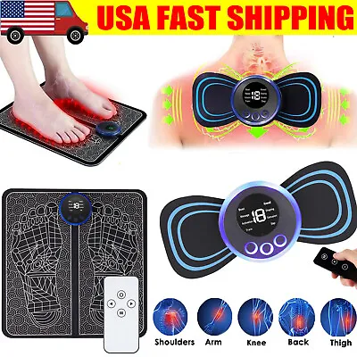 19 Level Electric Foot Massager Pad / Portable Mini Electric Neck Back Massager  • $6.51