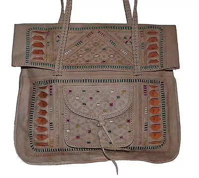 Leather Handbag Purse Moroccan Women Shopping Bag New Fashion Genuine Natural • $29.99