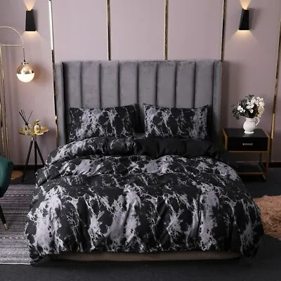 Reactive Printed Soft And Warm Nordic Bed Cover Duvet Covers For Marble 2/3 Pces • £213.88