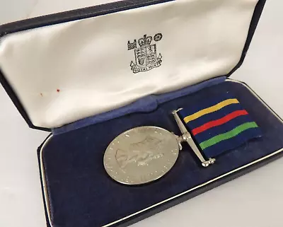 UK Royal Mint Cased CD Civil Defence Long Service Medal To Smith • £34.95