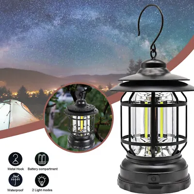 $15.93 • Buy USB LED Portable Camping Torch Battery Operated Lantern Night Light Tent Lamp AU