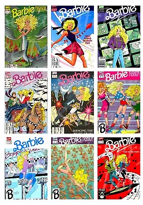 Set Of 9 Vintage Retro 1980's Barbie Book Covers #5 Cotton FABRIC Images • $14.80