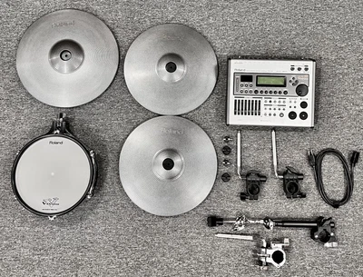 $999.99 • Buy Roland TD-20 Module CY15R CY14C Silver PD100 V-Drum TriggerElectronic Drum Kit