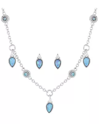Montana Silversmiths Women's The Charmers Opal Jewelry Set Silver • $102.46