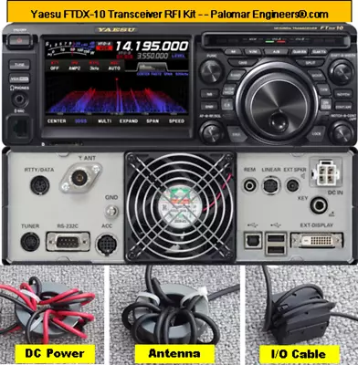 Yaesu FTDX10 Transceiver RFI Kit - 8 RFI/Noise Reduction Filters • $59.95