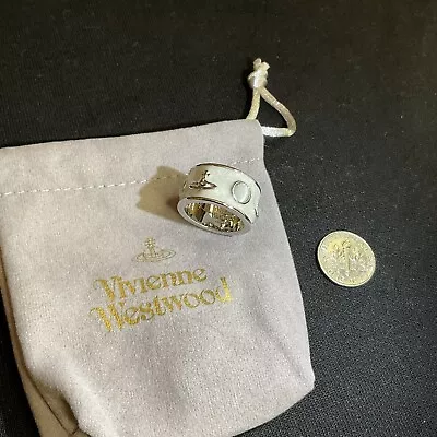 Vivienne Westwood Limited Edition White King Ring Orb With Opal Size #8 • $79