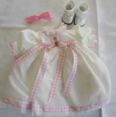 Madame Alexander Cute Little Baby DOLL DRESS SHOES SOCKS BOW ORGANDY • $25