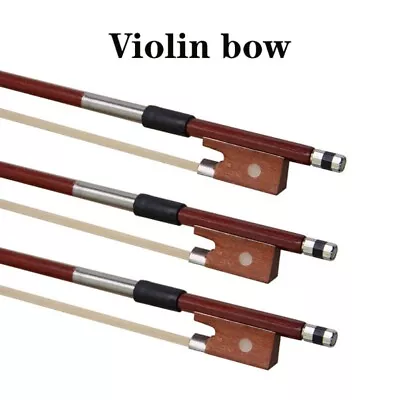 $20.99 • Buy Violin Bow 4/4, 1/8 , 3/4, 1/4 ,1/2 Size 29.13in Mongolian White Horse Hair NEW