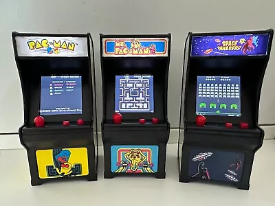 3 Tiny Arcade Ms. Pac Man Pac Man Space Invaders  • $45