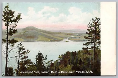 Postcard Mouth Of Moose River From Mt. Kineo Moosehead Lake Maine *A520 • $5