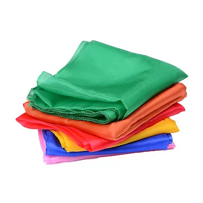 6pcs/lot 45*45cm Tricks & Magic Silk For Change Color Silk Scarf For Play!Qgo • $7.16