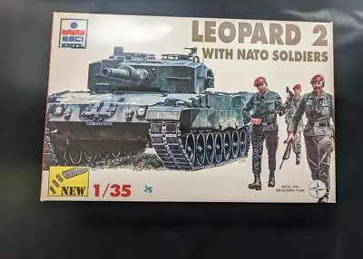 ESCI/Ertl Leopard 2 With Nato Soldiers Model Kit #5030 Scale 1:35 • $22.80