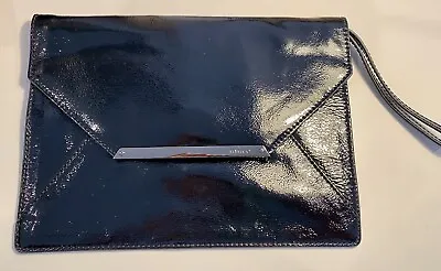 AS NEW MIMCO Patent Leather Black Clutch Envelope Style Wristlet • $26.10