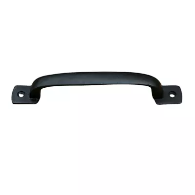 Door Drawer Handle 7 Inch Square D Black VintageTraditional Cast Iron Bow Handle • £9.95