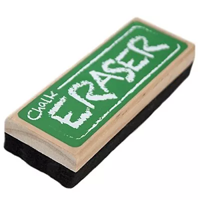 Chalk And Dry Erase Board Black Felt Eraser|Dustless Noiseless| For Classroom... • $15.94