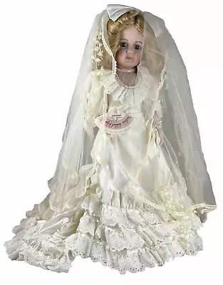 Victoria Ashlea Sarah Music Box Doll Bride Wedding March Porcelain 24  • $50