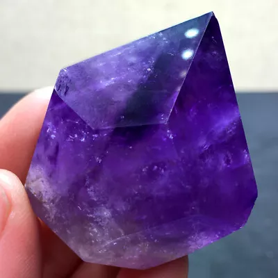 1pc Natural Amethyst Quartz Purple Crystal Point Wand Tower Obelisk Healing • $6.50