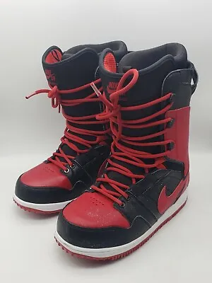 Nike SB 447125-004 Vapen Snowboard Boots Red Black White Size US 8.5 Men's Rare • $349.99