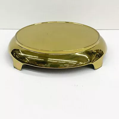 Vintage Brass Display Stand Base Pedestal Vase Pot Ginger Jar Footed 5.125” • $54.95