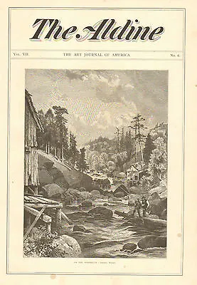 Fishing Missisquoi River Vermont By Thomas Moran 1875 Antique Art Print  • $18