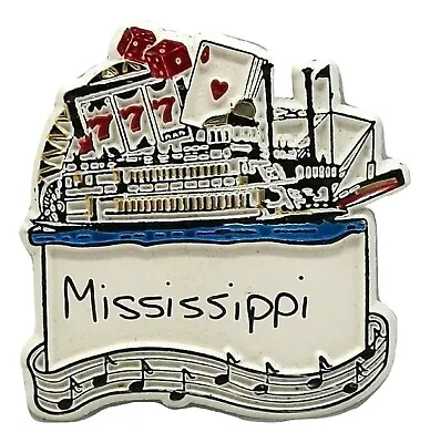 Mississippi Riverboat Casino Fridge Magnet • $5.99