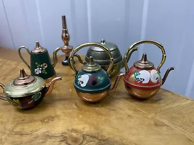Miniature Brass Tea Pots. Dolls House Decorative  • £9.99