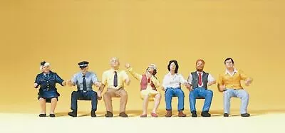 Preiser HO Scale Model Figure/People Set Bus Driver And Passengers 7-Pack • $19.99