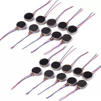 10/20Pcs DC3V Pager Cell Phone Mobile Coin Flat Vibrating Vibration Micro Motor • $14.45