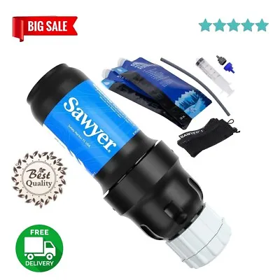 Sawyer Squeeze Water Filter Kit With 2x 1.0L Water Pouches Water Bladder Kit AU • $110