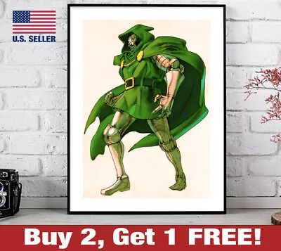 Marvel Vs Capcom 2 Dr Doom Poster 18  X 24  Print  MVC2 GameRoom Art • $13.48