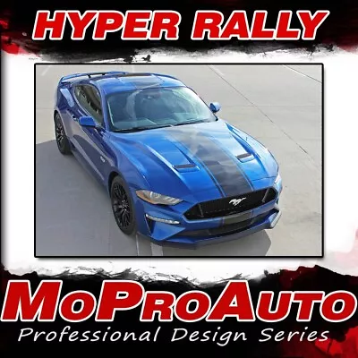 2019 Ford Mustang Racing Stripes Center Wide Vinyl HYPER RALLY Graphic Decal Kit • $161.49