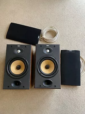 Bowers And Wilkins B&W DM601 S2 Cherrywood Shelf Speakers • £53