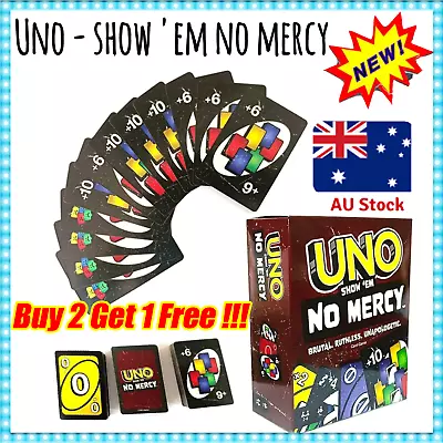 UNO Show ‘Em NO MERCY Card Game New Sealed In Hand • $11.56