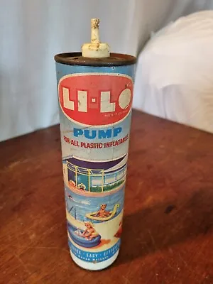 Vintage Li.Lo Card Board Hand Pump For All Plastic Inflatables • £12.85