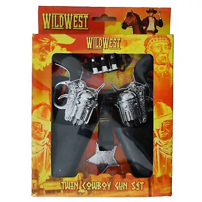 Wild West Twin Cowboy Gun & Holster Set Dress Up • £7.99