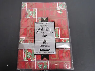 Town & Country Holiday Classics Christmas Flannel Back Vinyl Tablecloth 52 X 70 • $24.95