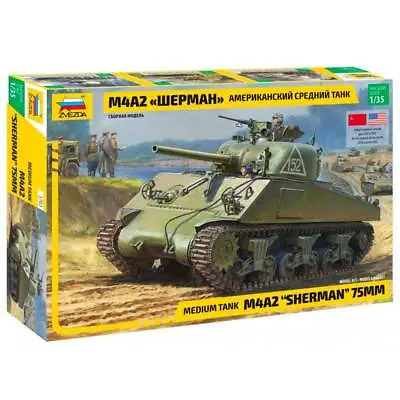 Zvezda M4 A2 Sharman Plastic Model Tank Kit 1:35th Scale Z3702 • £24.99