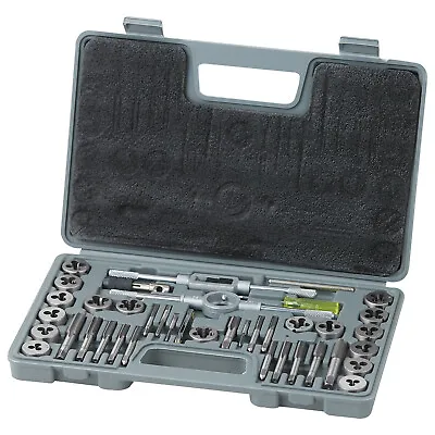 VEVOR Tap And Die Set 40Pcs SAE Size NC/NF/NPT Bearing Steel Threading Tool • $27.49