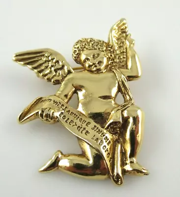 The Vatican Library Collection Angel Gold Tone Brooch Pin  • $16.50