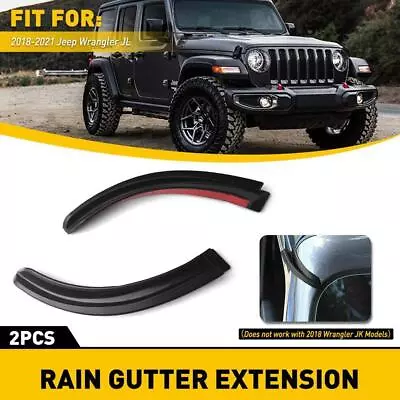 For Jeep Wrangler JK 2007-2018 Accessories Car ABS Rain Gutter Water Lot J5 • $16.64