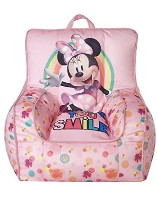 Disney Minnie Mouse Kids And Toddlers Sofa Bean Bag Chair Made In USA • $59.99