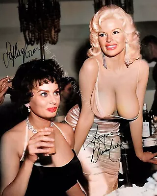 Jayne Mansfield And Sophia Loren Autograph Signed 8X10 Photo Reprint Poster W076 • $14.97