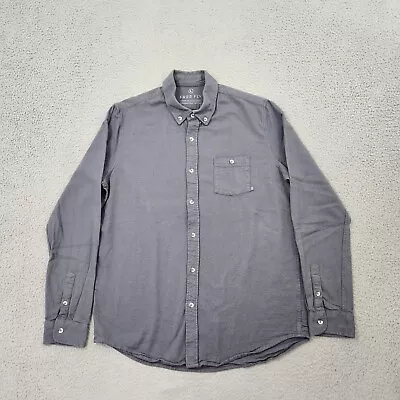 Free Fly Shirt Mens Large Gray Button Down Long Sleeve Performance Bamboo Casual • $17.99