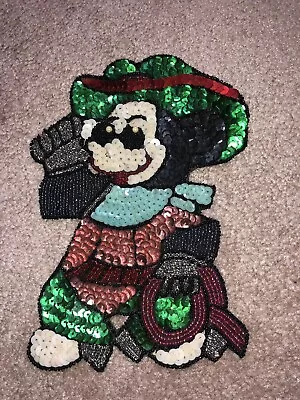 Mickey Mouse Sequin & Beaded Sew On Appliqué Mousketeer NEW • $5