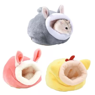 Hamster Cage Rodents Hammock Rabbit Bed House Supplies Guinea Pigs Plushy Nest • £5.78