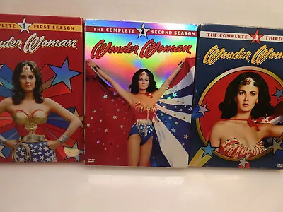 1977 Wonder Woman TV Series Complete DVD Set Seasons One Two Three Lynda Carter • $18.99