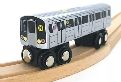 Munipals MP01-110N Wooden Subway N Train NYC MTA NYC Broadway Express R160 Car • $24.95