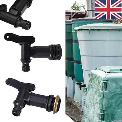 2PCS Black Water Butt Tap For Hozelock Barrel Adaptor Beer Home Rain Brew 3/4  • £7.99