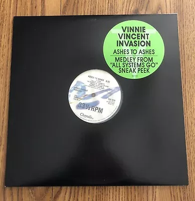 Vinnie Vincent Invasion- Ashes To Ashes & More 12  Vinyl Promo • $38