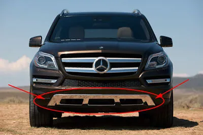 Mercedes-benz Gl-class Front Bumper Lower Chrome Trim Cover Skid Plate Genuine • $339.95
